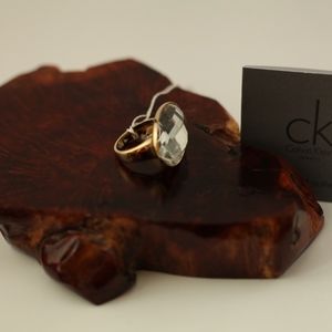 Calvin Klein Ring Big Continuity Light Yellow